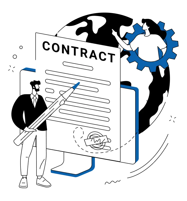 Contract Display Illustration