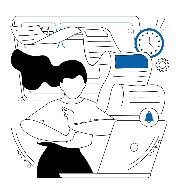 Employee Managing Project Illustration